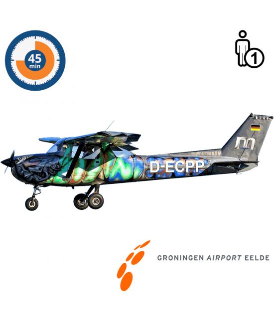 Proefles | Vliegles | Rondvlucht Cessna 150 Aerobat Groningen Airport Eelde (45 minuten) Proefles | Vliegles | Rondvlucht Cessna 150 Aerobat Groningen Airport Eelde (45 minuten)