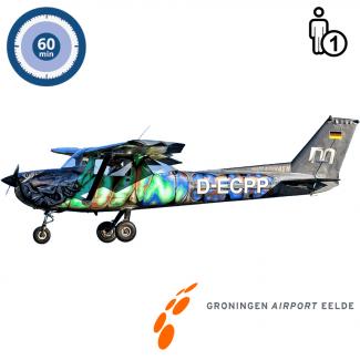 Proefles | Vliegles | Rondvlucht Cessna 150 Aerobat Groningen Airport Eelde (60 minuten)
