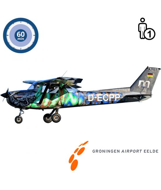 Proefles | Vliegles | Rondvlucht Cessna 150 Aerobat Groningen Airport Eelde (60 minuten) Proefles | Vliegles | Rondvlucht Cessna 150 Aerobat Groningen Airport Eelde (60 minuten)